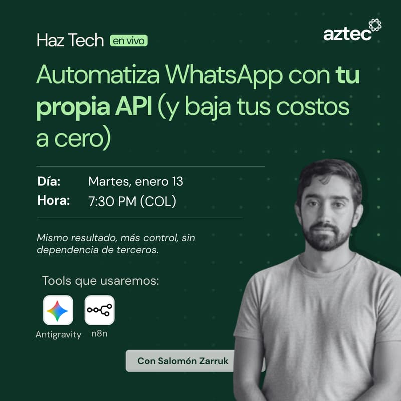 Cover Image for Automatiza WhatsApp con tu propia API (y baja tus costos a cero)