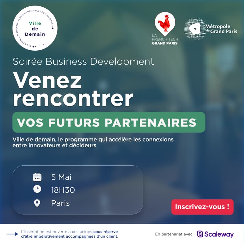 Cover Image for Soirée Business Development - Ville De Demain