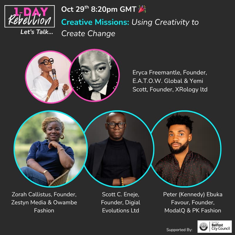 Cover Image for 1DR Let's Talk: Creative Missions - How Creativity Creates Change and Business Growth