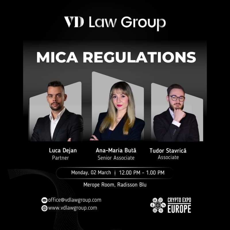 Cover Image for MiCA Regulation powered by VD Law Group | CryptoExpoEurope 2026