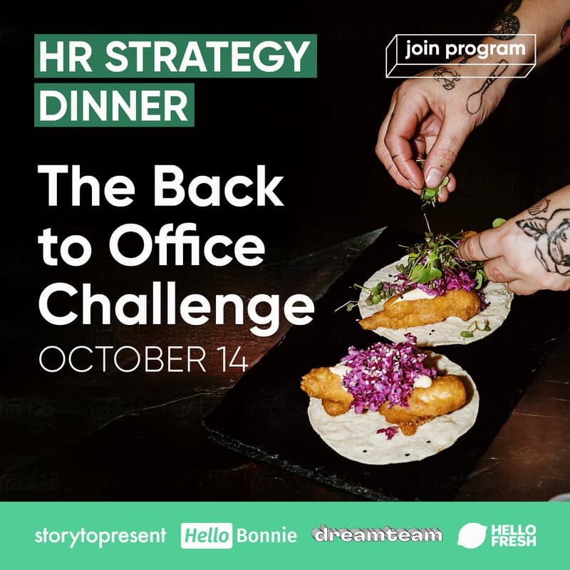 Cover Image for HR Strategy Dinner from Join Program | The Back to Office Challenge