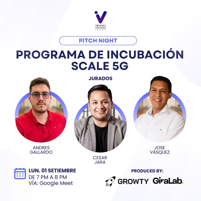 Cover Image for Pitch Night - Programa de incubación Scale 5G 🚀