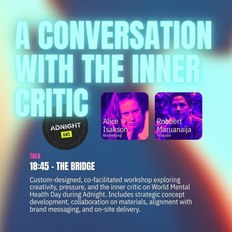 Cover Image for Adnight Workshop (external): re:studio || A Conversation with the Inner Critic ||