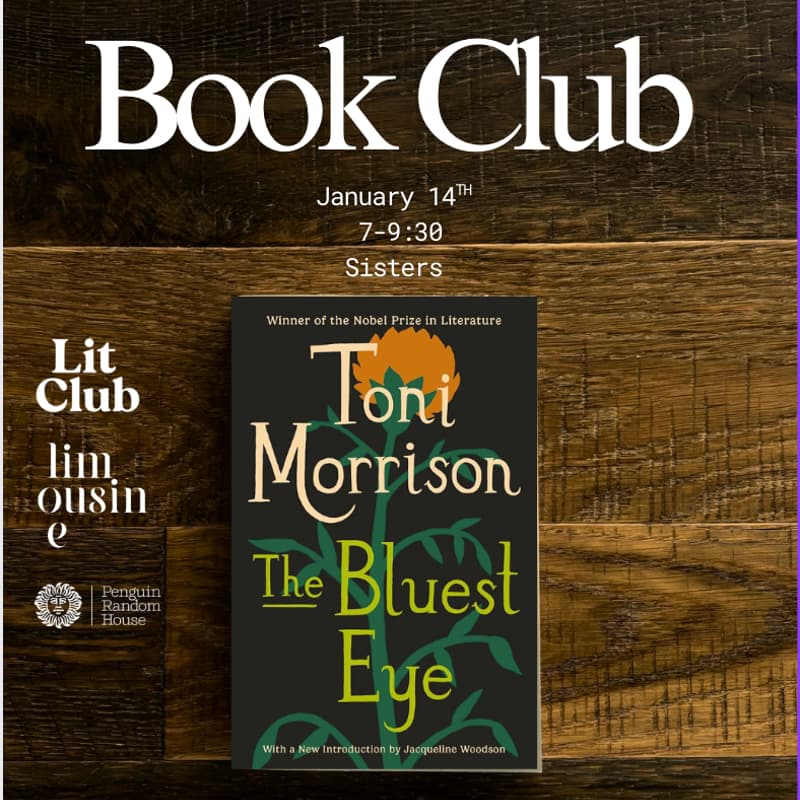 Cover Image for Book Club: The Bluest Eye by Toni Morrison