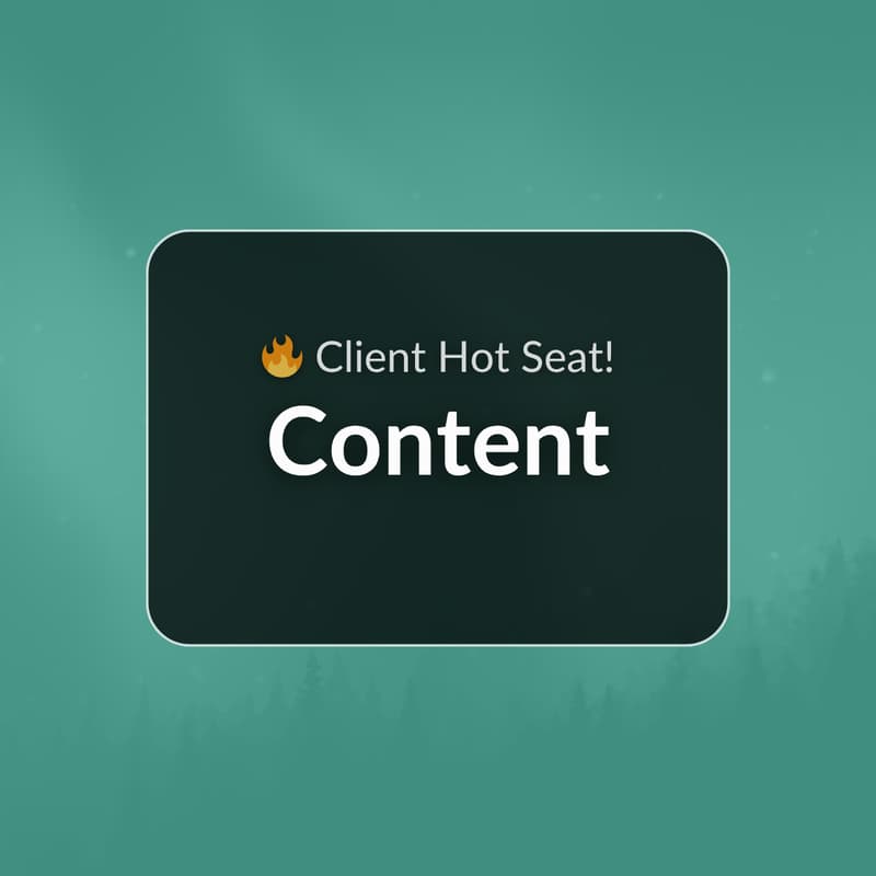 Cover Image for Client Hot Seat: Content Edition