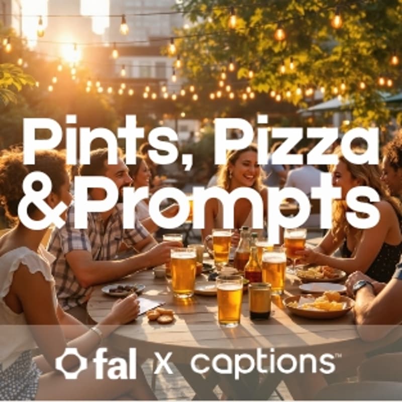 Cover Image for Captions x fal: Pints, Pizza & Prompts