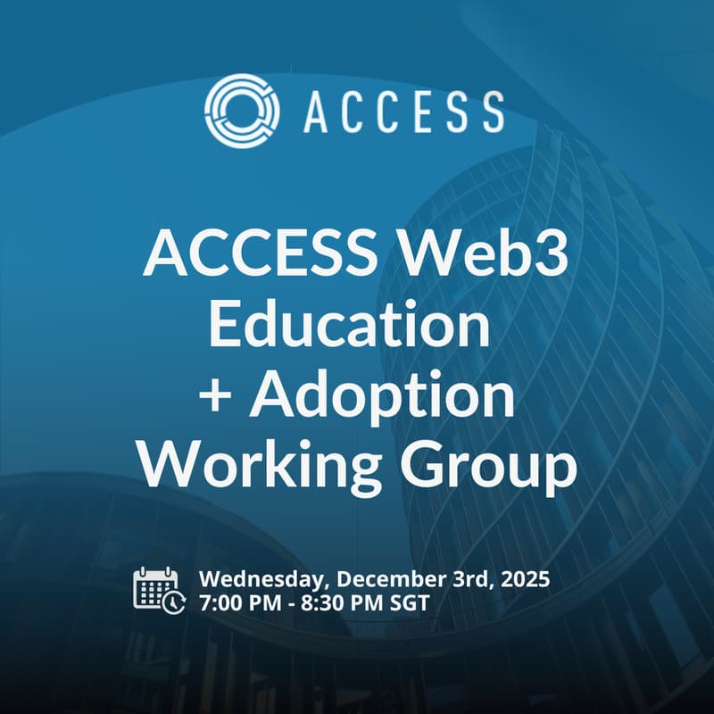 Cover Image for ACCESS Web3 Education + Adoption Working Group