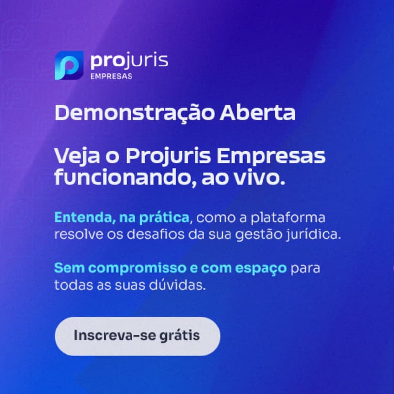 Cover Image for DEMONSTRAÇÃO ABERTA - Projuris Empresas