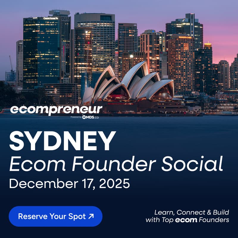 Cover Image for Sydney Ecom Founder Social Dec 2025