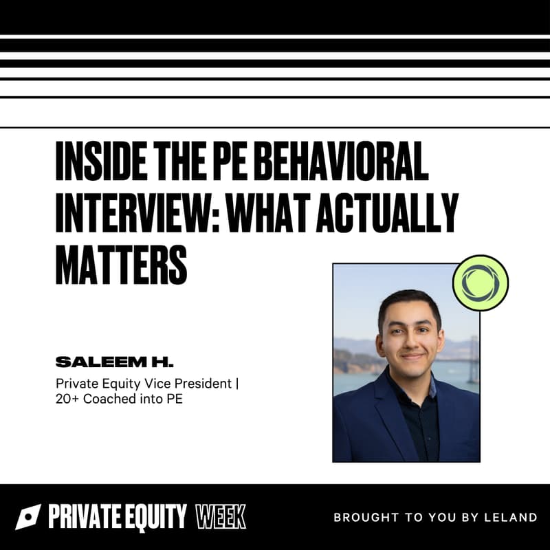 Cover Image for Inside the PE Behavioral Interview: What Actually Matters