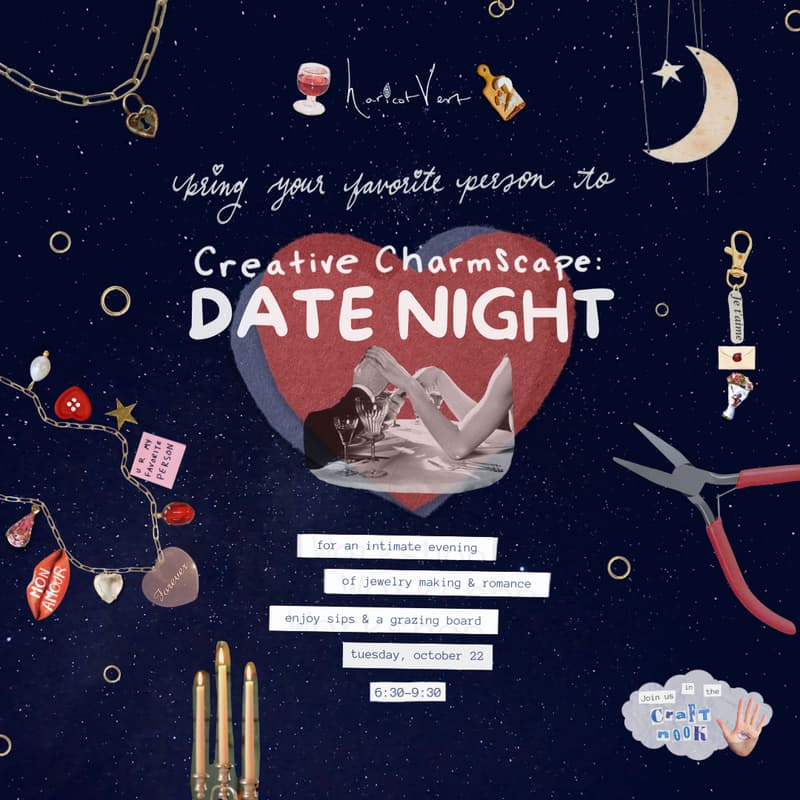 Cover Image for Creative Charmscape Date Night:  Jewelry-Making, Sips, & Grazing Board