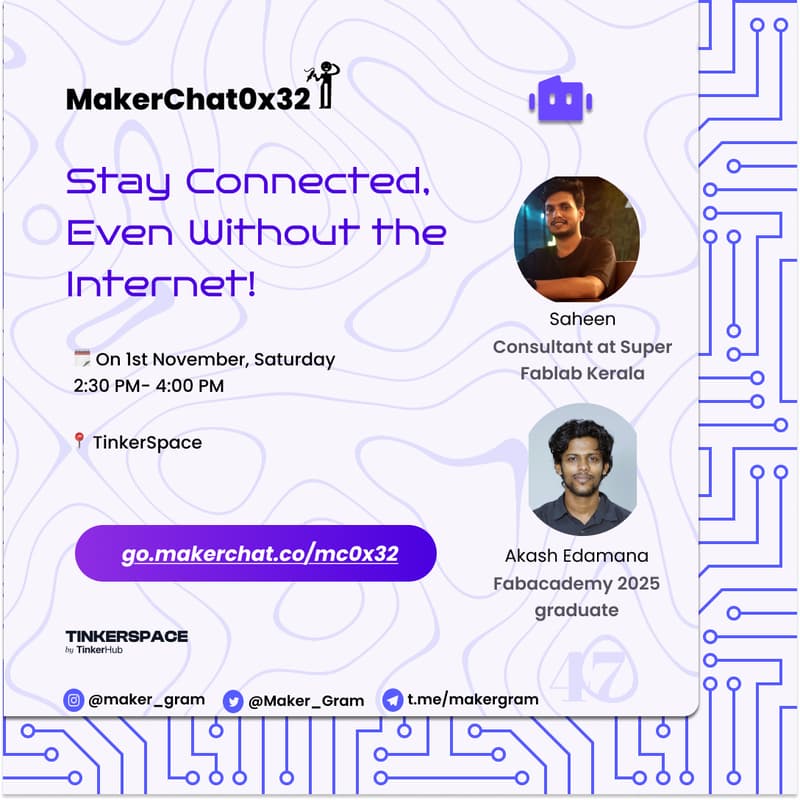 Cover Image for MakerChat0x32: Stay Connected, Even Without the Internet!