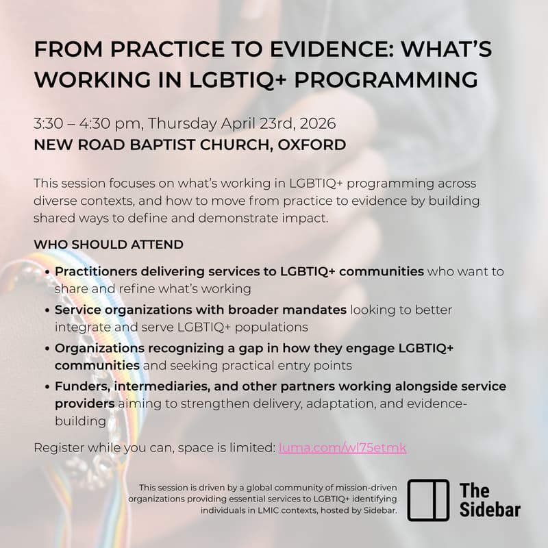 Cover Image for From Practice to Evidence: What’s Working in LGBTIQ+ Programming
