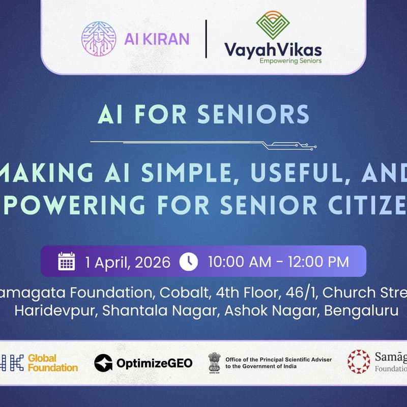 Cover Image for AI for Seniors <>Vayah Vikas x AI Kiran