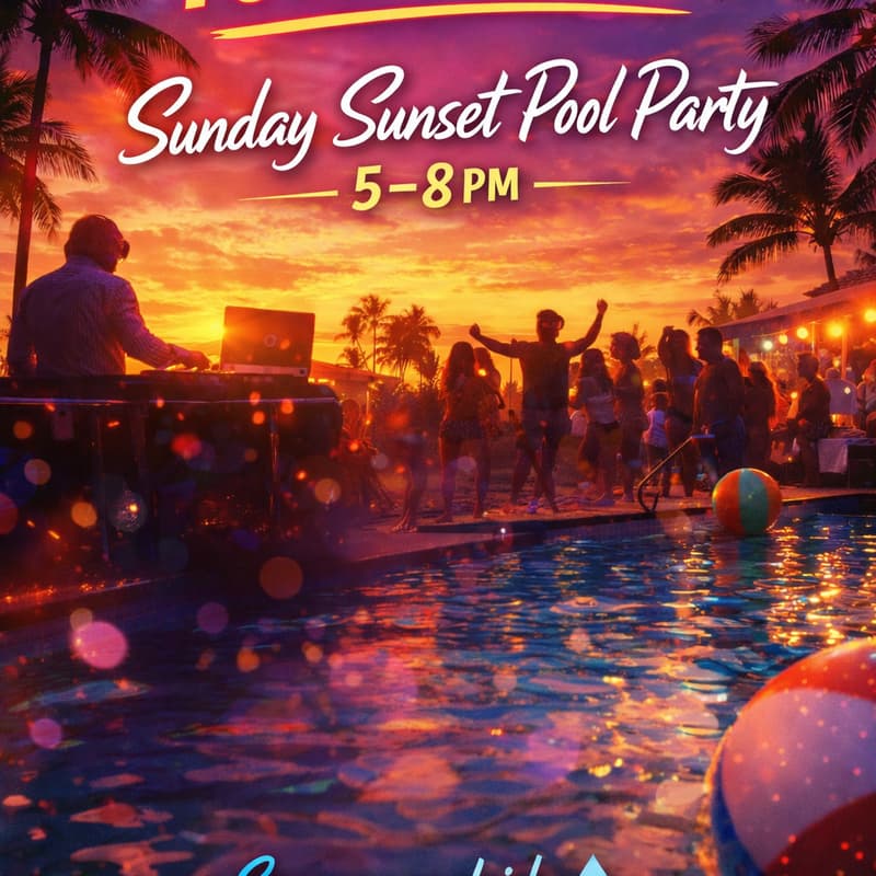 Cover Image for SUNDAY FUN DAY // POOL PARTY 🎉🔥