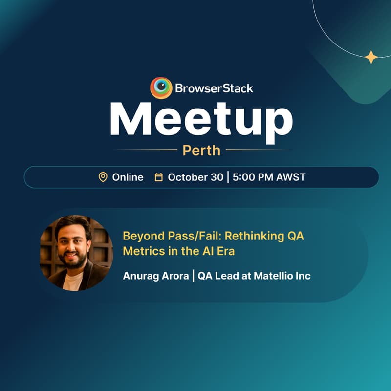 Cover Image for BrowserStack Perth Online Meetup - October