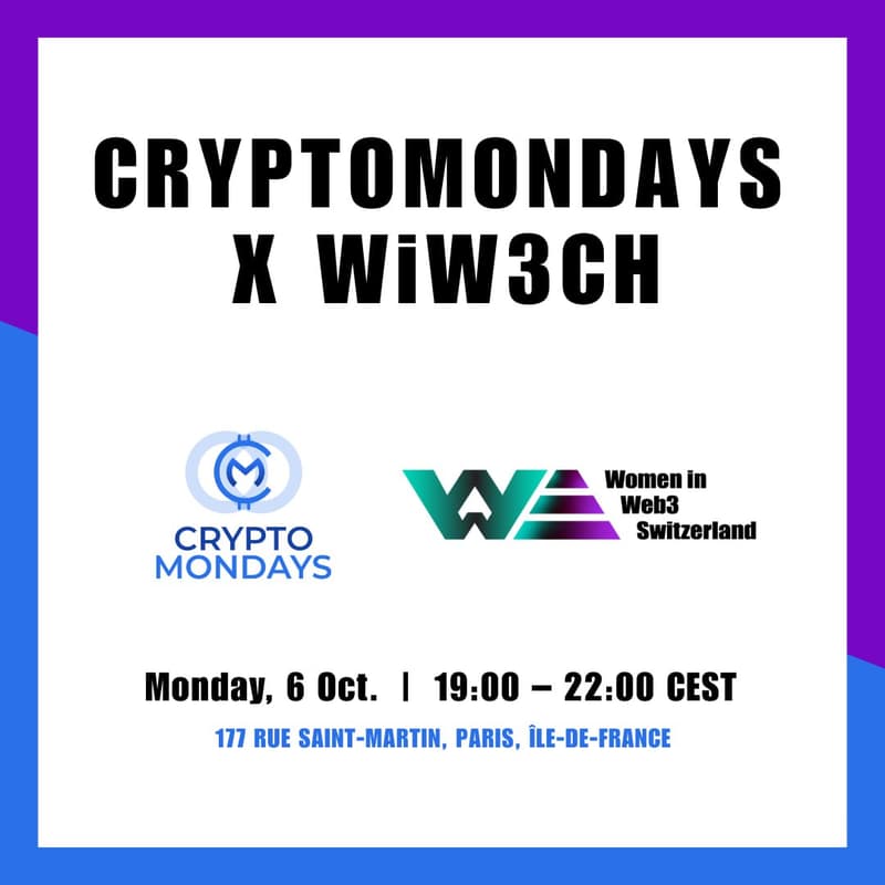 Cover Image for CryptoMondays X Women In Web3 Switzerland