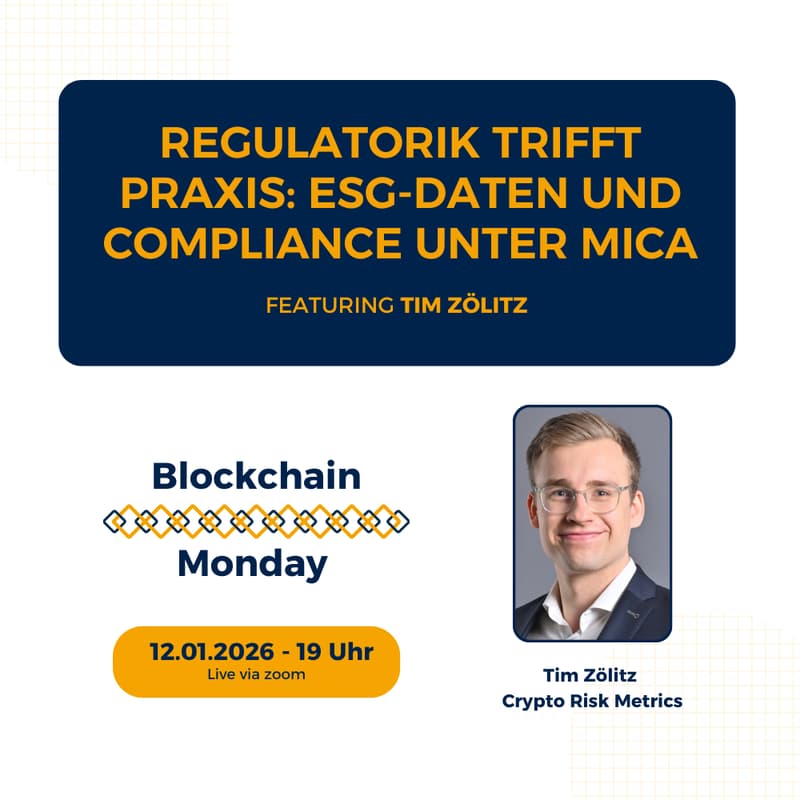 Cover Image for Regulatorik trifft Praxis: ESG-Daten und Compliance unter MiCA