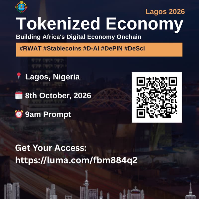 Cover Image for Tokenized Economy Lagos 2026