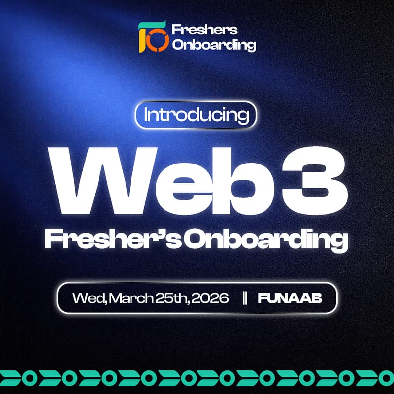 Cover Image for WEB3 FRESHERS ONBOARDING