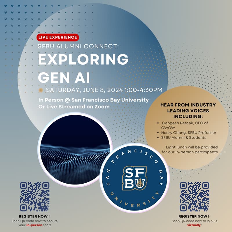 Cover Image for SFBU Connect: Exploring Gen AI (In Person)