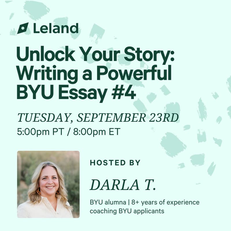 Cover Image for Unlock Your Story: Writing a Powerful BYU Essay #4
