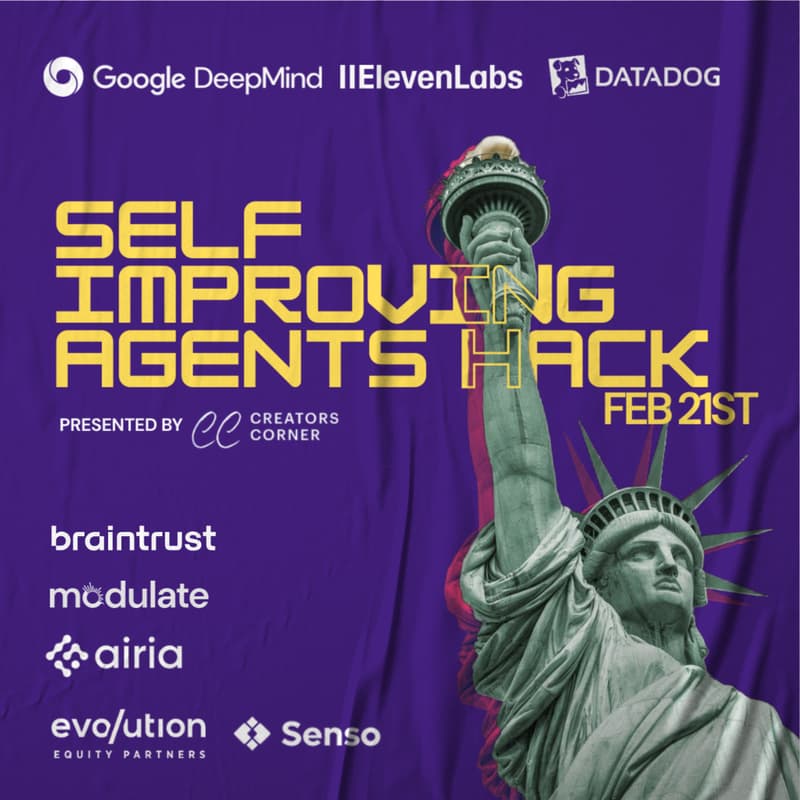 Cover Image for Self Improving Agents Hack - NYC