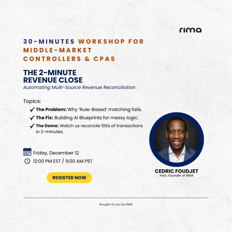 Cover Image for Automating Multi-source Revenue Reconciliation Workshop