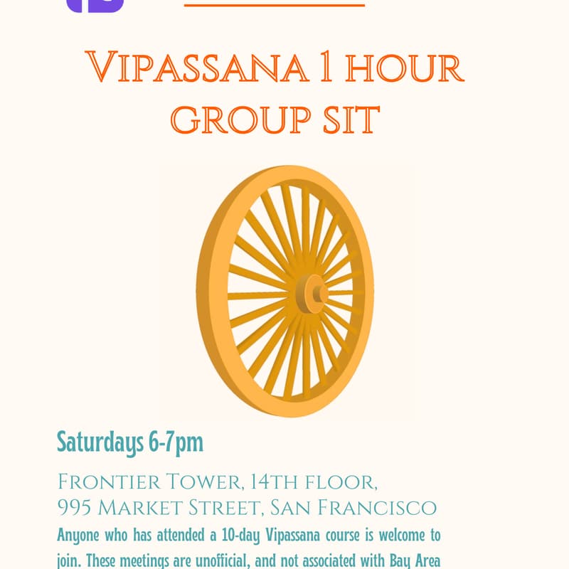 Cover Image for Weekly Vipassana Group Sit - Open Registration