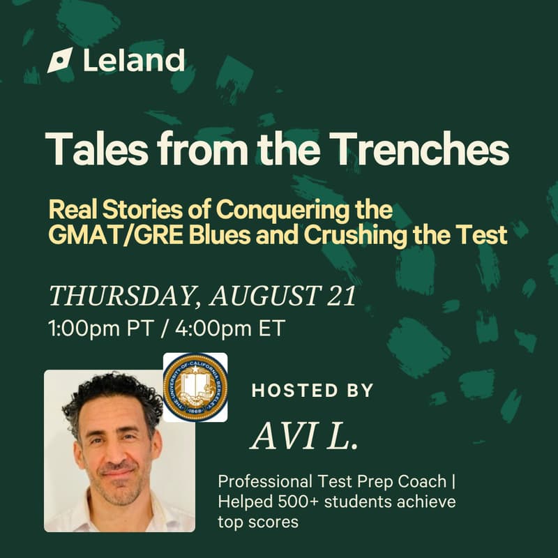 Cover Image for Tales from the Trenches—Real Stories of Conquering the GMAT/GRE Blues and Crushing the Test