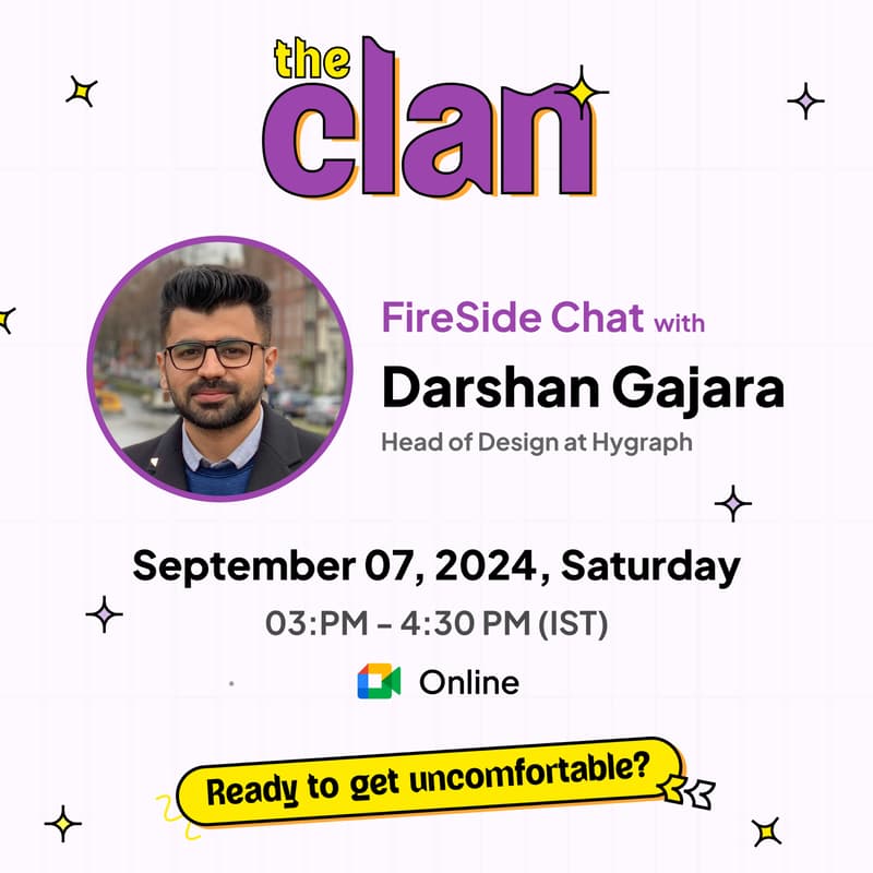 Cover Image for The Clan's FireSide Chat with Darshan Gajara