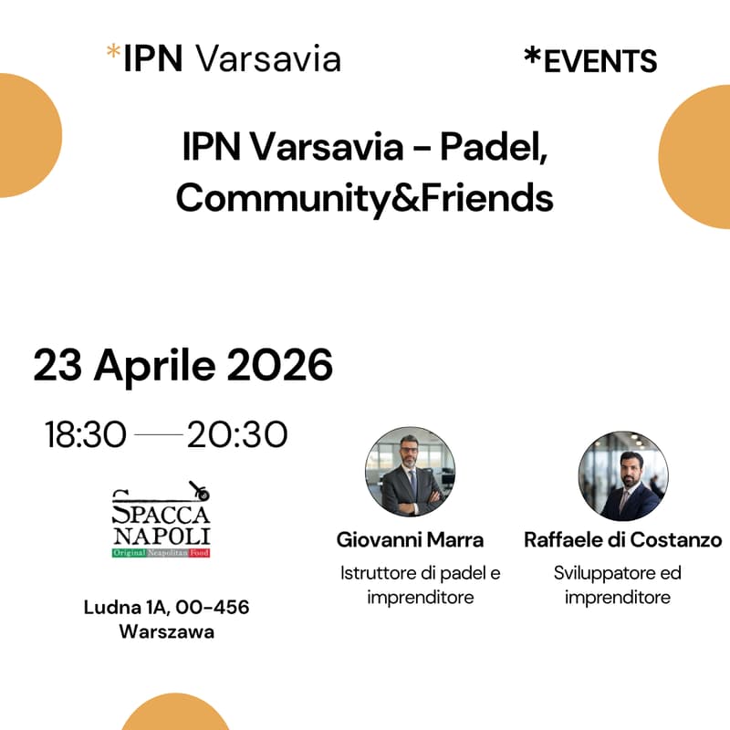 Cover Image for IPN Varsavia - Padel, Community&Friends