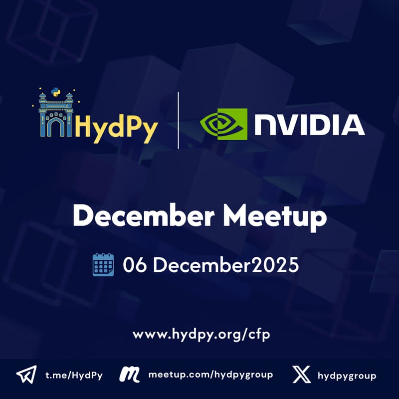 Cover Image for HydPy Collaborates with NVIDIA December Meetup | December -2025