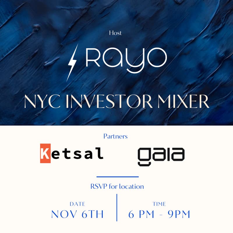 Cover Image for Rayo Capital NYC Fall Investor Mixer