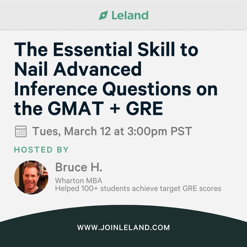 Cover Image for The Essential Skill to Nail Advanced Inference Questions on the GMAT + GRE
