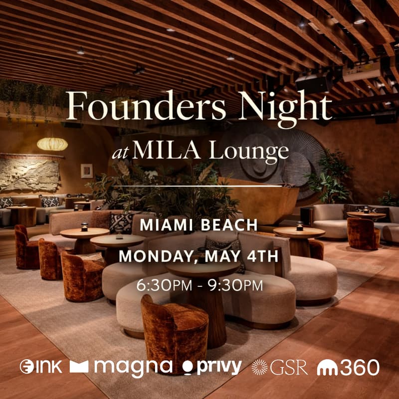 Cover Image for Founders Night @ Mila Lounge