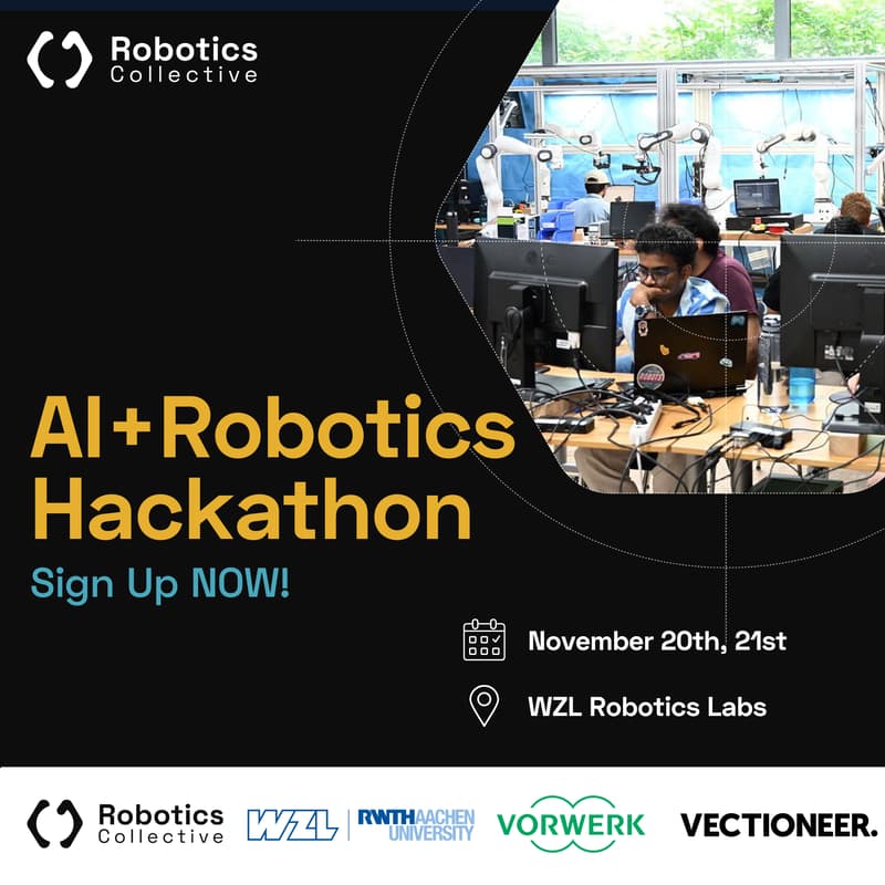 Cover Image for AI + Robotics Hackathon - Aachen