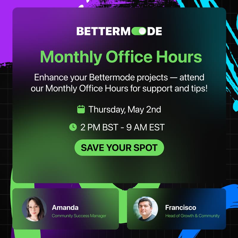Cover Image for Monthly Office Hours