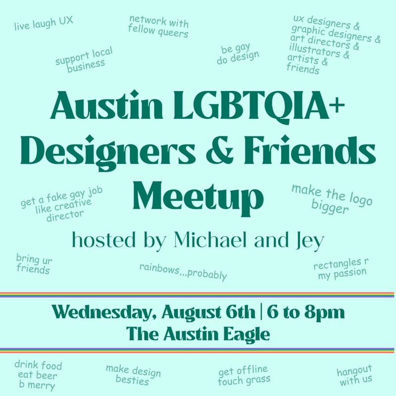 Cover Image for Austin LGBTQIA+ Designers & Friends 🏳️‍🌈
