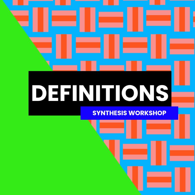 Cover Image for Definitions Online Synthesis Workshop