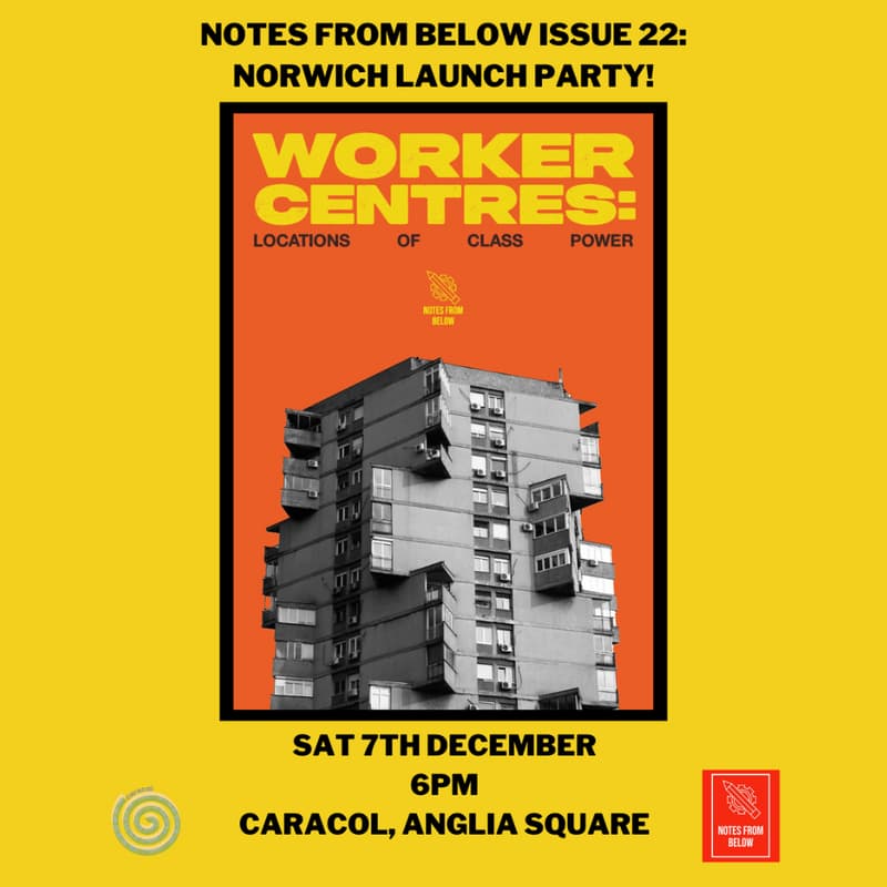 Cover Image for Notes From Below Issue 22 Launch - Norwich