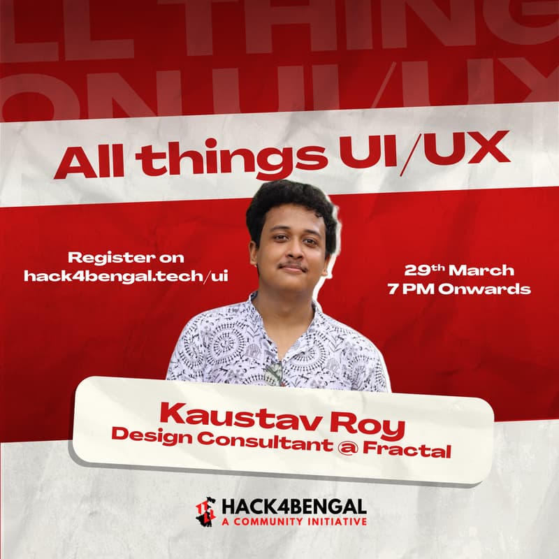 Cover Image for All things UI/UX | Hack4Bengal 4.0