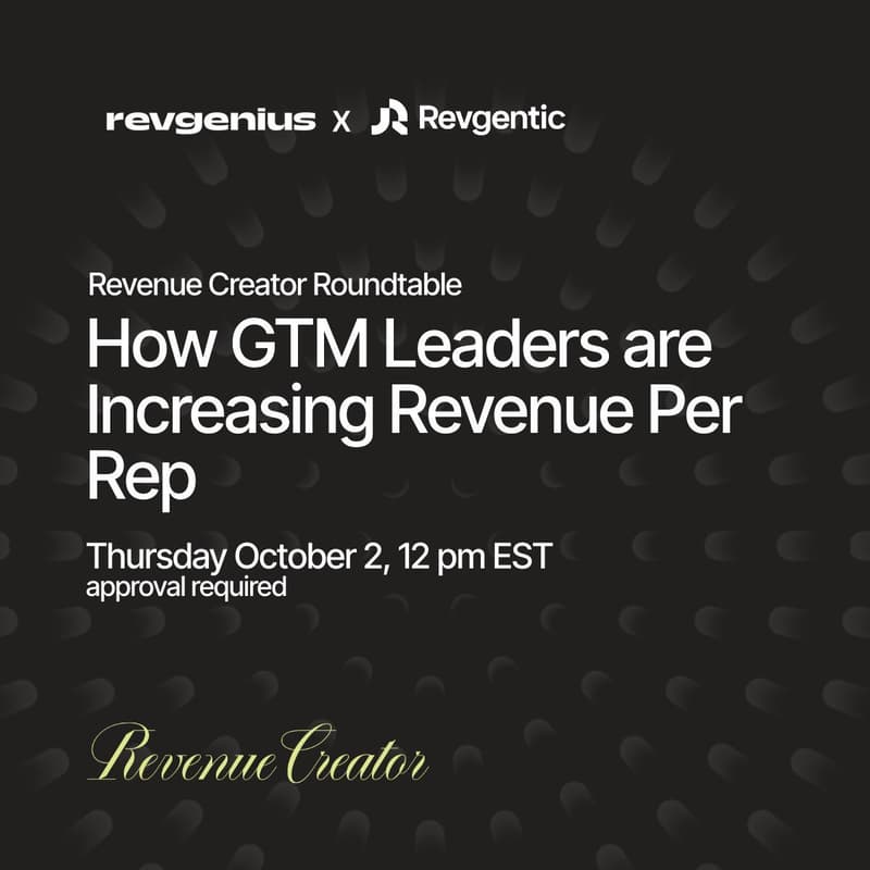 Cover Image for How GTM Leaders are Increasing Revenue per Rep