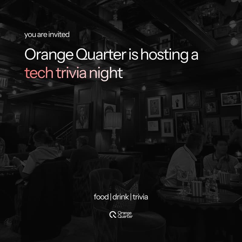 Cover Image for Orange Quarter: Tech Themed Pub Quiz