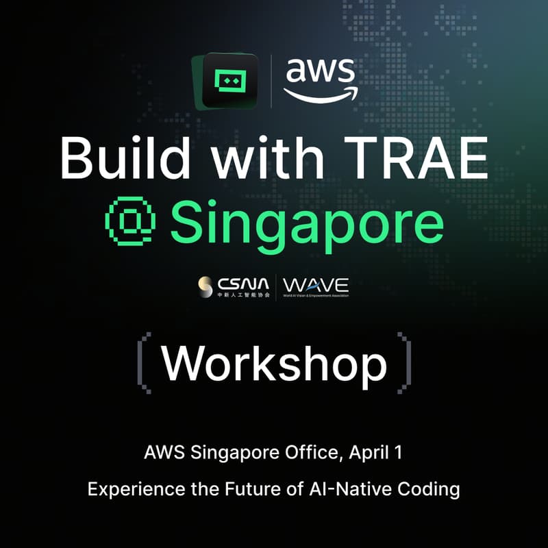Cover Image for TRAE & AWS - Vibe Coding Workshop -Singapore
