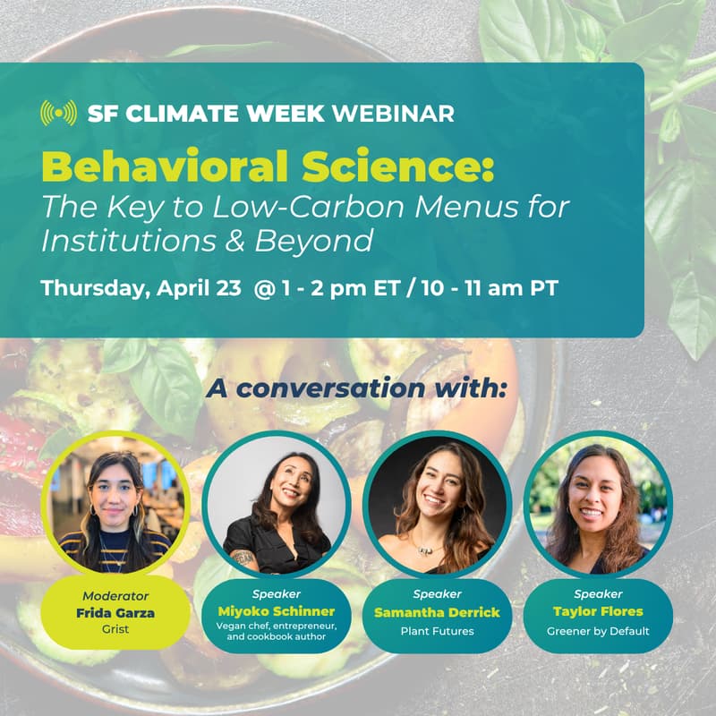 Cover Image for Behavioral Science: The Key to Low-Carbon Menus for Institutions & Beyond