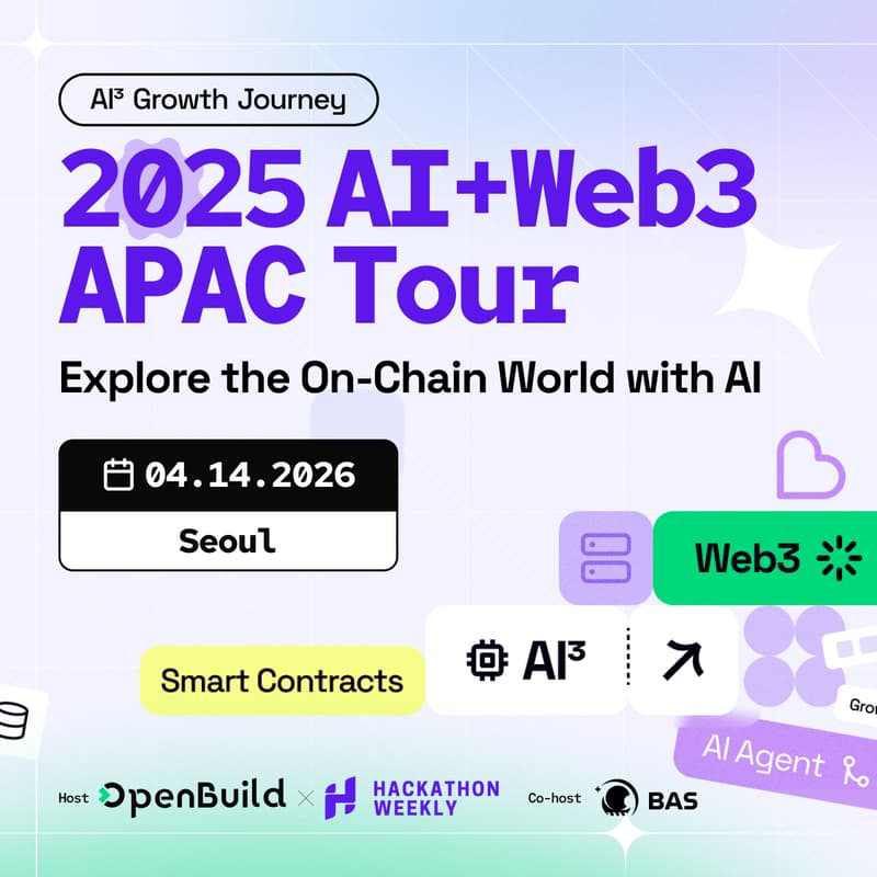 Cover Image for AI+Web3 Mini-Hackathon @Seoul