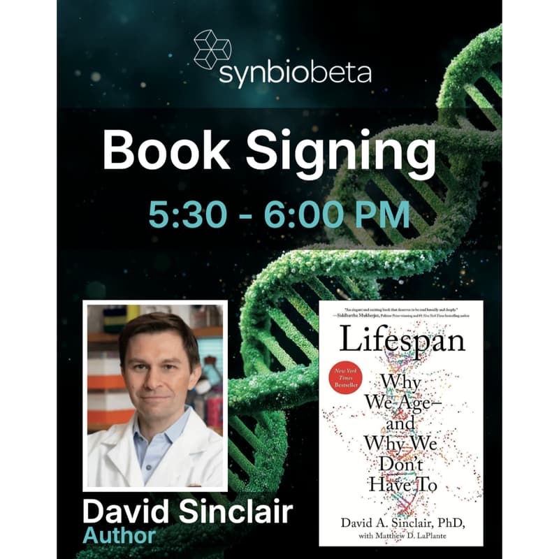 Cover Image for David Sinclair Book Signing