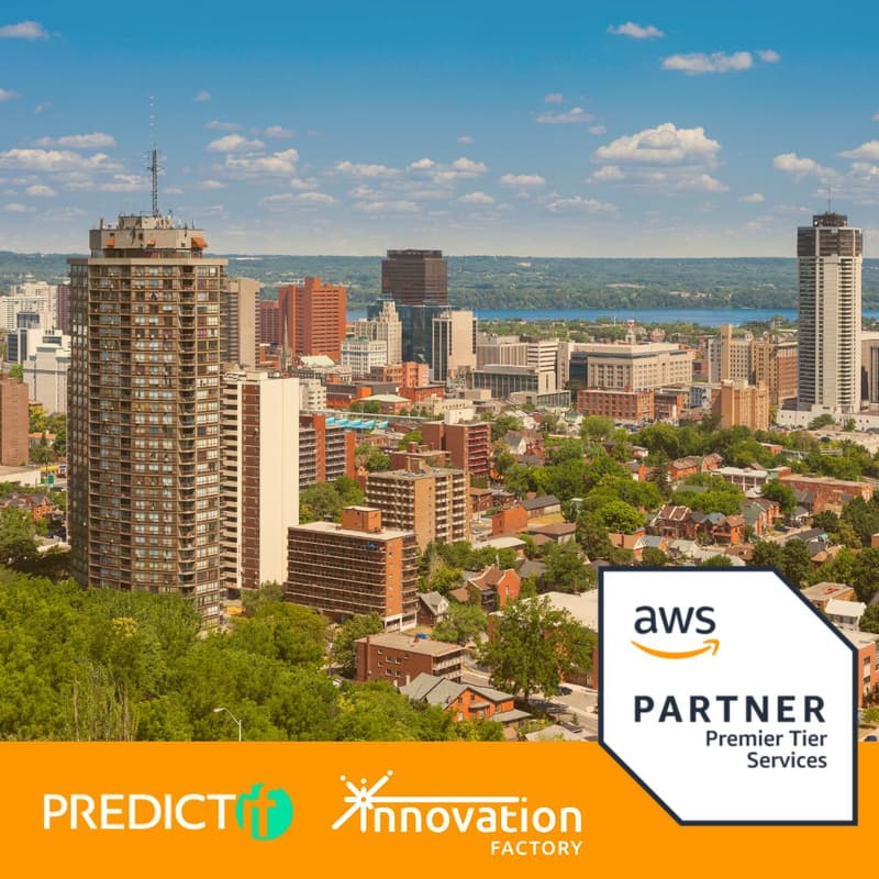 Cover Image for Amazon Web Services AI Pitch Competition @ McMaster Innovation Park in partnership with Innovation Factory x PREDICTif x AWS