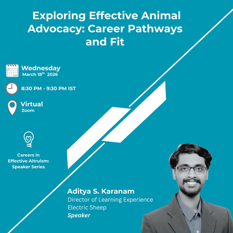Cover Image for Exploring Effective Animal Advocacy: Career Pathways and Fit